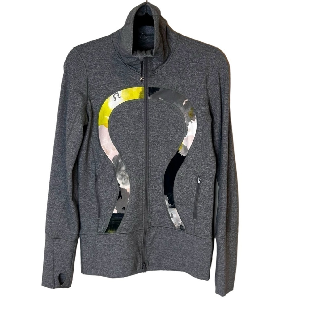 LULULEMON In Stride Jacket Watercolor Citron